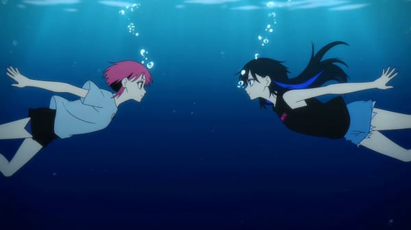 2D ANIME STYLE UNDERWATER FIGHT (12 Seconds) [0–2s] — INTRO / IMMERSION Camera drifts through shimm… prompt example