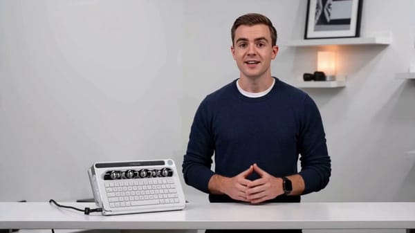 Use @[image1] as the visual reference for the TYPELING autonomous keyboard product. A product p…