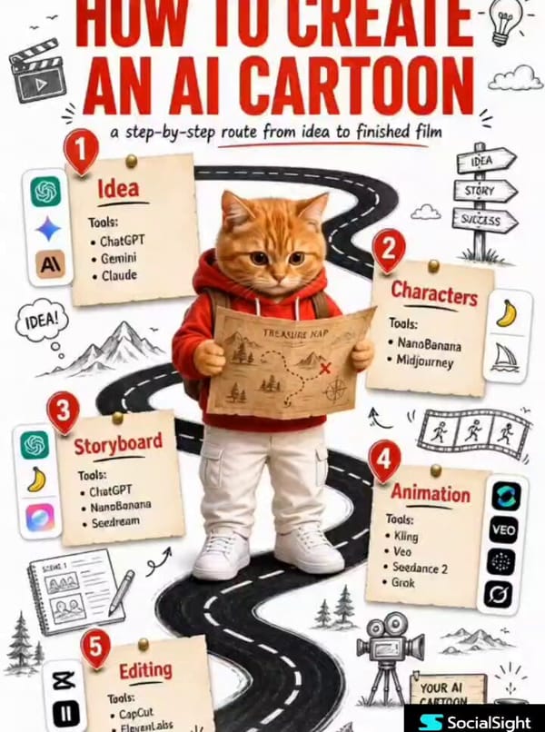 HOW TO CREATE AN AI CARTOON prompt example