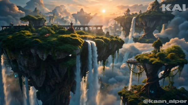 Style: Cinematic fantasy film, bioluminescent alien-world aesthetic, mystical and serene, rich…