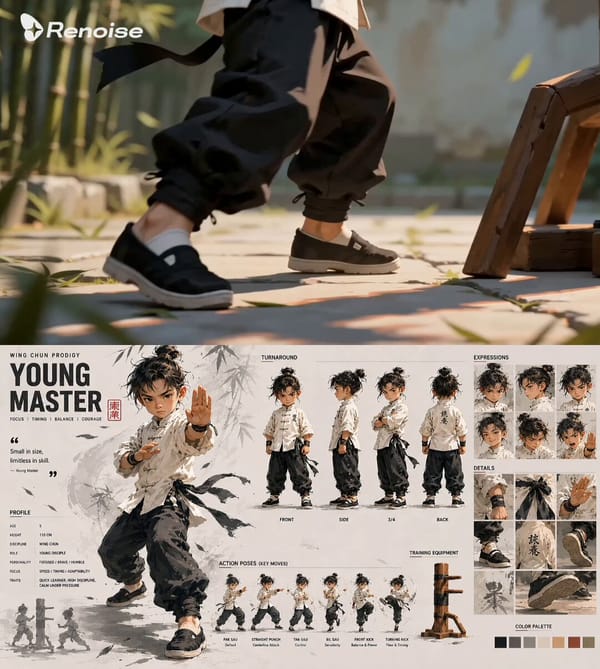 Young Master prompt example