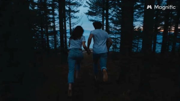 Film Style: Surreal dark romance, photorealistic, heavy filmic grain, degraded film texture, dr…
