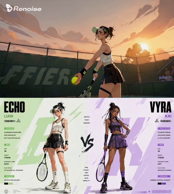 ONE COURT. TWO QUEENS. prompt preview