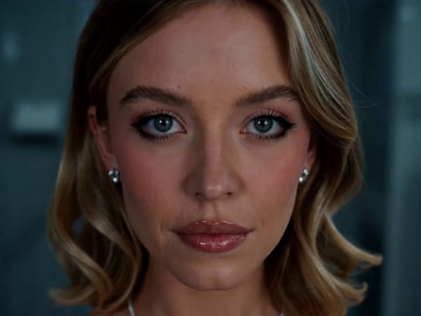 Create a seamless cinematic single-take action scene inside a sterile, dimly lit public restroo…