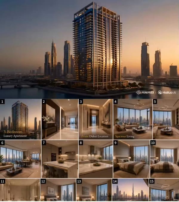 3-Bedroom Luxury Apartment prompt preview
