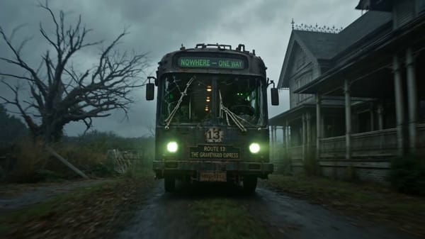 All aboard, the living get seats. prompt example