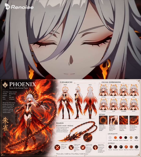 Phoenix of eternal ashes—descend and burn away all impurity. prompt preview