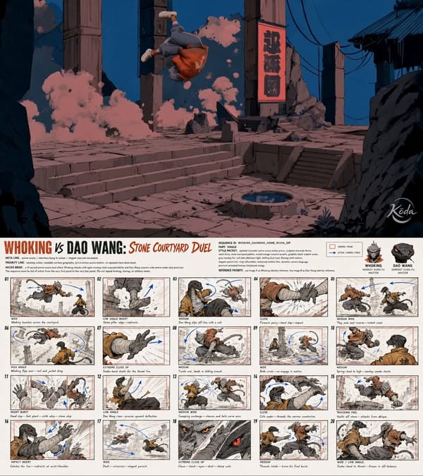 Use @[storyboard ref] as the authoritative 15-second cinematic shot blueprint. Do not render th…