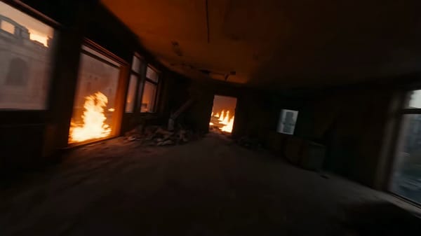 FPV drone shot, drone body not visible, no propellers in frame, pure immersive first person view, 1… prompt example