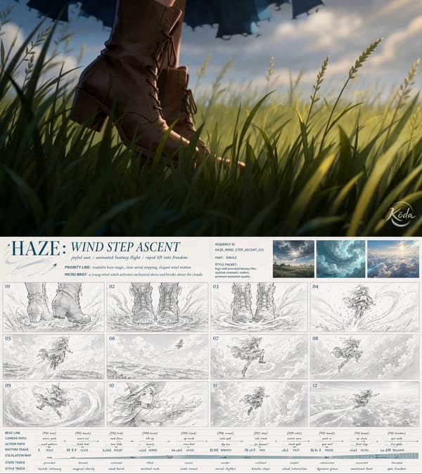 Use @[char ref] as the authoritative character reference. Use @[storyboard ref] as the authorit…