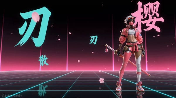 UNIT 桜-09 / SAKURA / 桜の刃 / BLOSSOM BLADE / 一刀両断 prompt preview