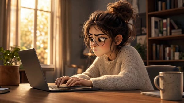 A 15-second Pixar-style 3D animated comedic short, NO dialogue, told entirely through facial ex…