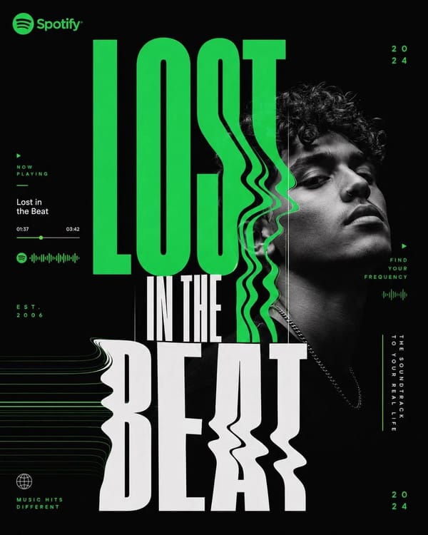[SPOTIFY — LOST IN THE BEAT] prompt example