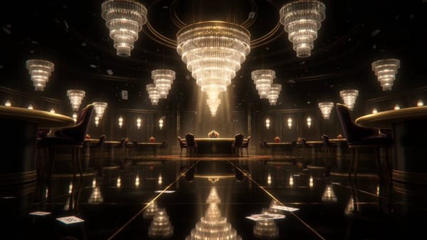 15-second ultra-cinematic anime fantasy transformation sequence inside a luxurious supernatural…