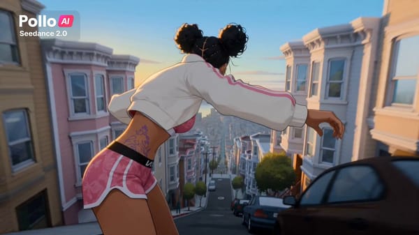 One continuous take, no cuts. Single flowing follow-cam oner. High-energy 2D anime film style:…
