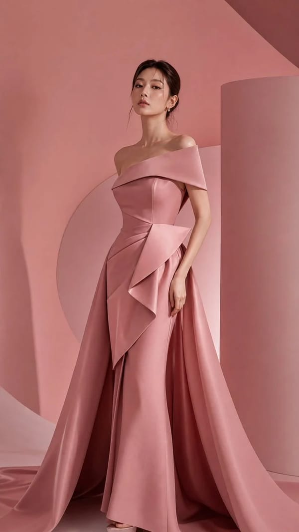 High-end editorial masterpiece, monochromatic reddish environment, elegant Korean beautiful sty…