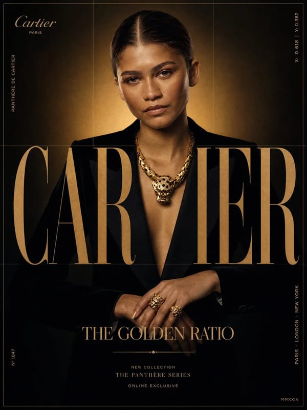 Cartier × Zendaya — "THE GOLDEN RATIO" prompt preview