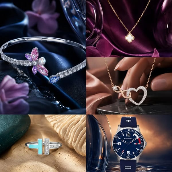 Use the uploaded image as the one and only product reference. Preserve the jewelry exactly as i…
