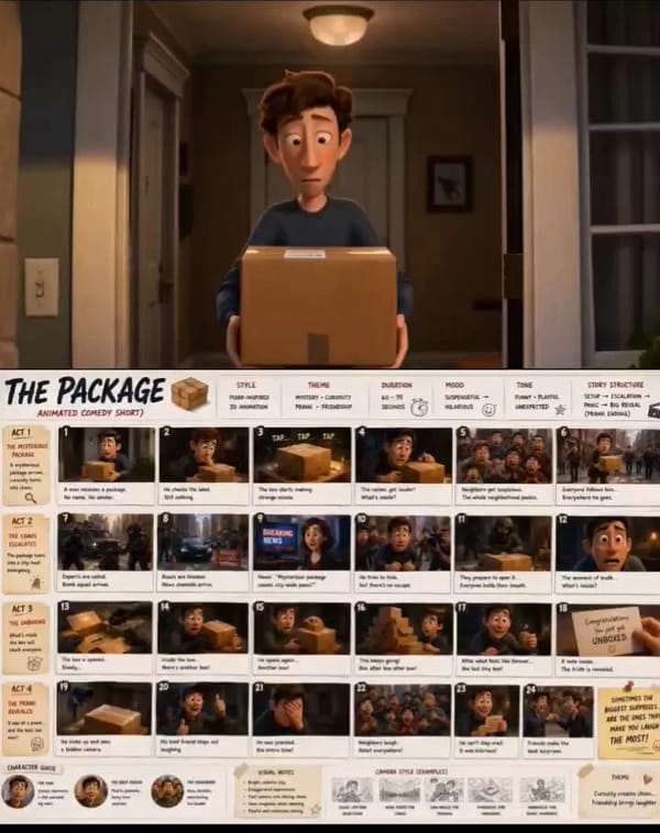 The Package. prompt example