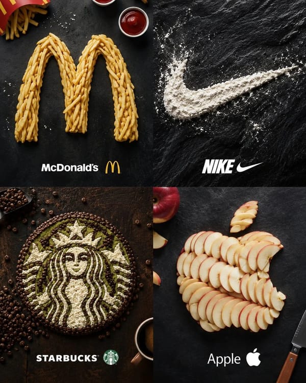 Transform the uploaded brand logo image into a premium food-art advertising poster. prompt example