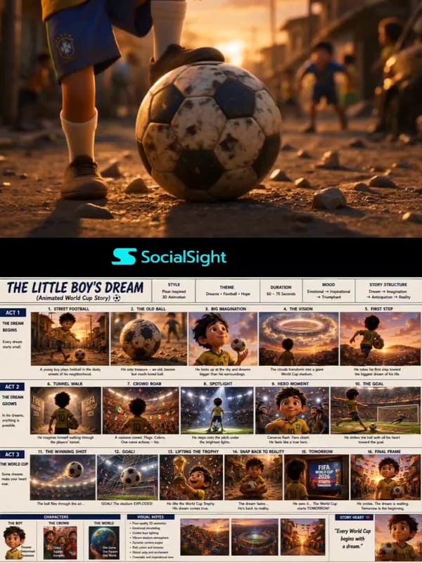 World Cup 2026 Starts Tomorrow. prompt preview