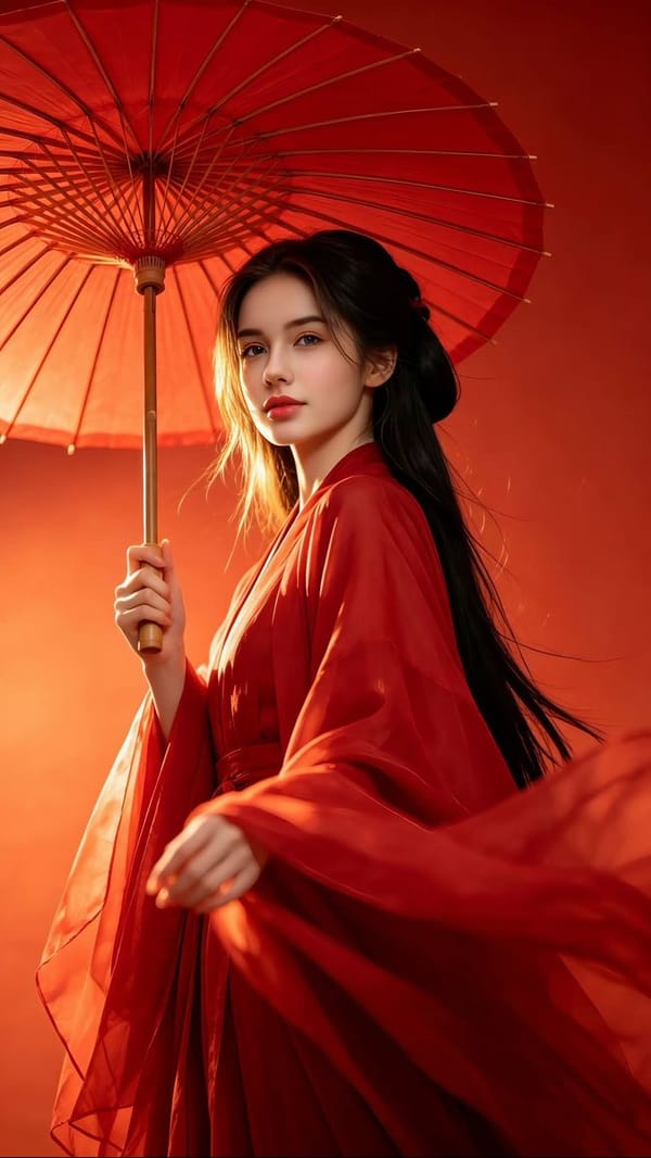 Ultra-realistic photography, inspired by classical Chinese fantasy fashion. A beautiful young w…