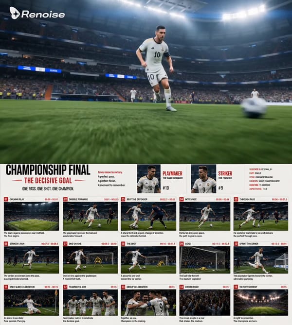 Ultra realistic football cinematic, professional championship match, dramatic stadium lighting,…