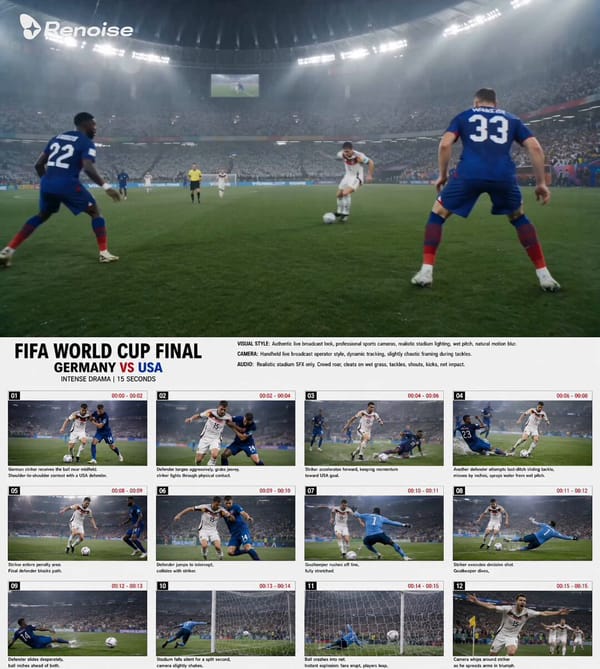 00:00–00:04 German striker receives the ball near midfield. Shoulder-to-shoulder contest with a…