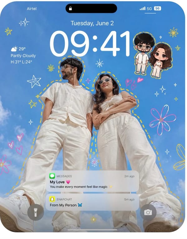 Create an ultra-realistic iPhone lockscreen wallpaper. prompt preview