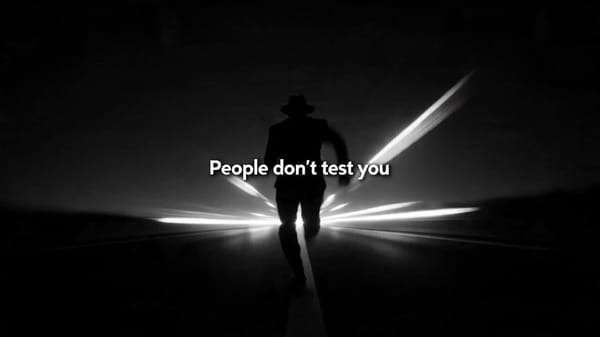 People don't test you prompt example