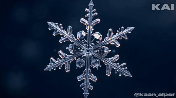 Photoreal cinematic macro-to-wide winter documentary sequence, quiet contemplative wonder, cool…