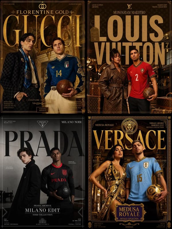 Gucci × Federico Chiesa - Florentine Gold prompt example