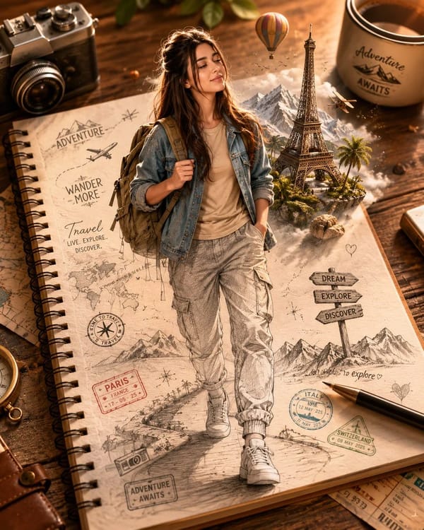 Create a stunning ultra-realistic 3D illusion artwork using the uploaded face as the exact facial r… prompt example