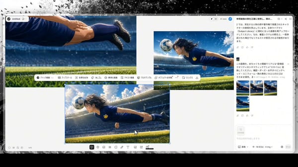 Japanese soccer battle-anime style, explosive shonen energy, speed lines. First, the player fli…