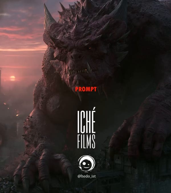 An epic, ultra-realistic cinematic action sequence. Dynamic, sweeping tracking shots orbit two…