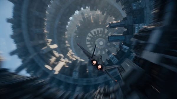 10-second cinematic sci-fi action sequence, 16:9, ultra-realistic, realistic physics, extreme s…