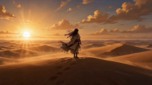 Every forgotten kingdom still remembers her song. prompt example