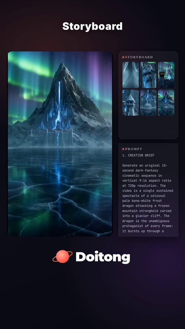 1. CREATION BRIEF Generate an original 15-second dark-fantasy cinematic sequence in vertical 9:…