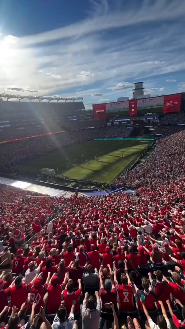 Vikings on the water. The cheering crowd rows as one to the rhythm. The stadium becomes the sea…