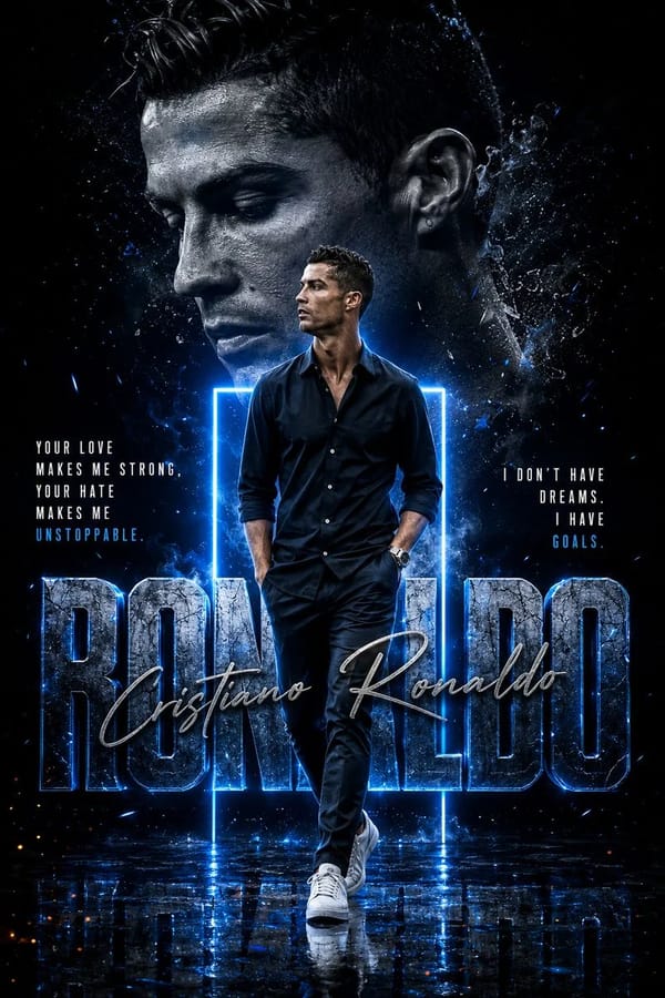Create a premium cinematic Instagram poster featuring [Celebrity Name] in a bold, dark, high-en…