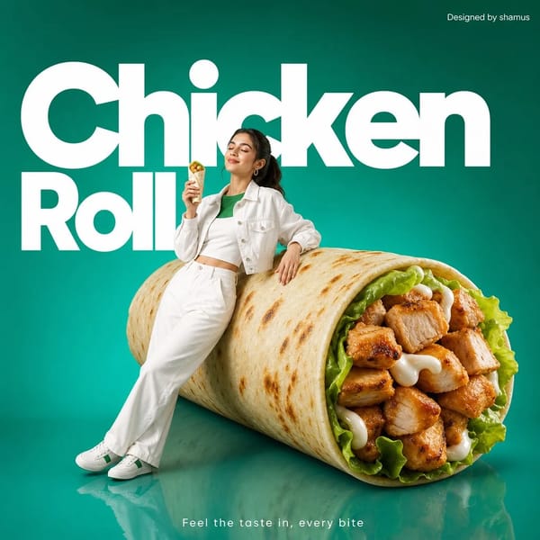 Chicken Roll prompt example