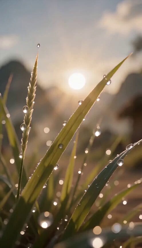 A single uninterrupted National Geographic-style cinematic sequence begins at sunrise with an extre… prompt example