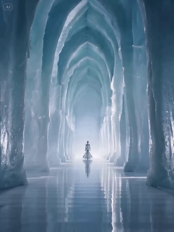 Use the reference storyboard to make a full cinematic video. The scene is a high fashion film s…