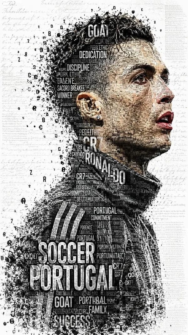 Create an original, high-contrast editorial typographic artwork featuring an athletic young man in… prompt example
