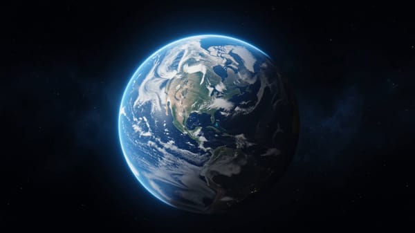 Scene: A seamless ultra-cinematic one-take shot starting from deep space and ending in an intim…