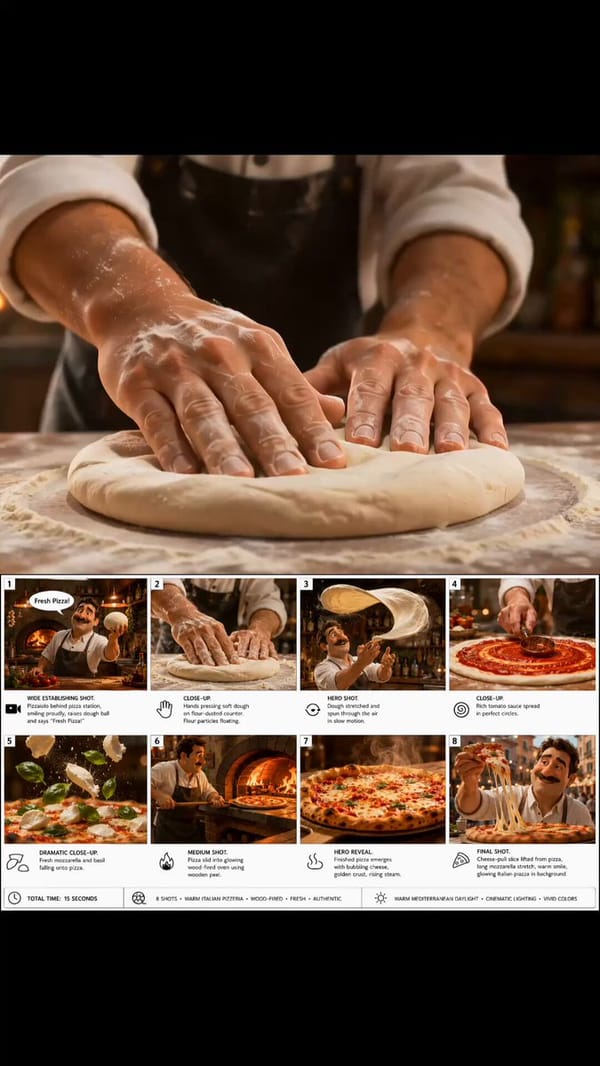 Fresh Pizza! prompt preview