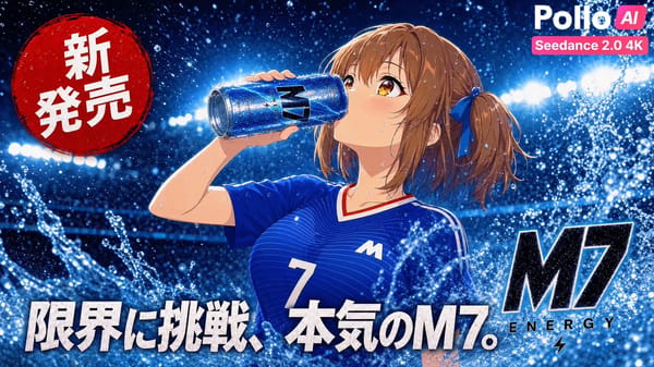 全体構成: - 【Seedance 2.0 / 4K出力】15秒・16:9・3840×2160の4K高解像度で生成。4Kの精細感（水滴・結露・ ナイター照明のキラめき）を最大限に活かす。※「…