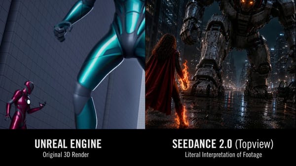 Using the provided references: **>> ** is the master first frame and the absolute visual authority.… prompt example