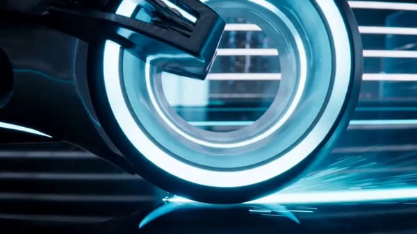 Create a 15-second 16:9 ultra-cinematic Tron-inspired speed chase. prompt preview
