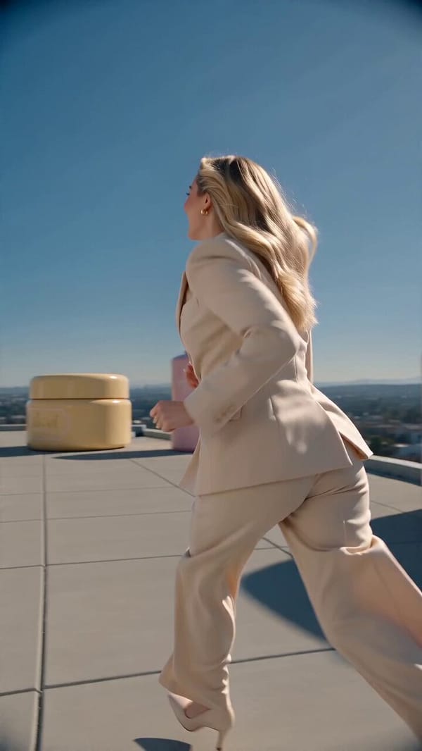 Bright high-energy vertical social media reel, 9:16. Funky White rapper guy dancing in public urban… prompt example